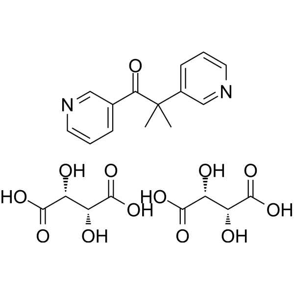 Metyrapone Tartrate Chemical Structure Metyrapone Tartrate (Synonyms: Su-4885 Tartrate)