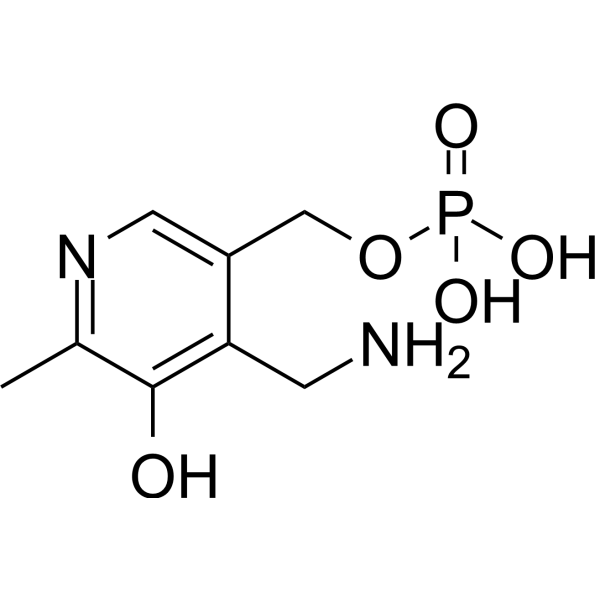 Pyridoxamine 5′-phosphate Chemical Structure Pyridoxamine 5′-phosphate
