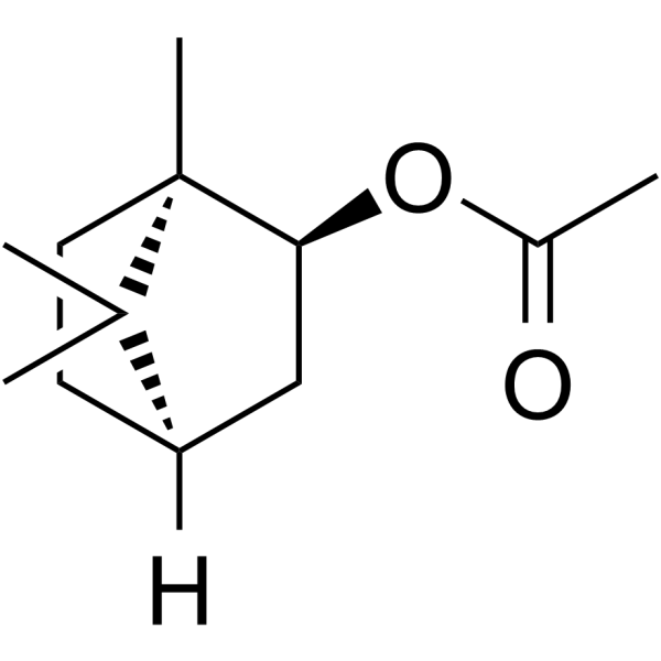 (+)-Bornyl acetate Chemical Structure (+)-Bornyl acetate (Synonyms: (+)-乙酸龙脑酯)