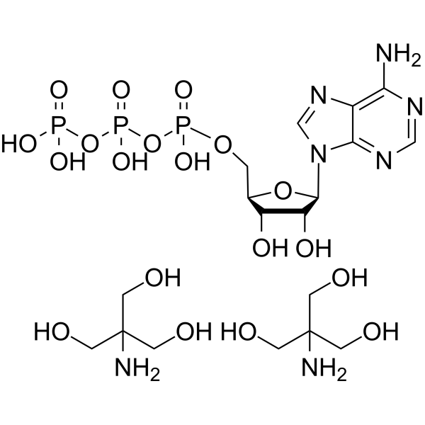 ATP ditromethamine Chemical Structure ATP ditromethamine (Synonyms: Adenosine 5