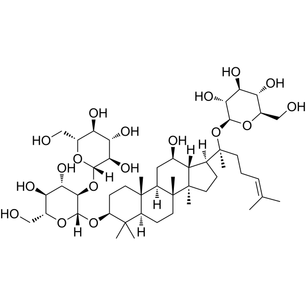 Ginsenoside Rd (Standard) Chemical Structure Ginsenoside Rd (Standard) (Synonyms: Gypenoside VIII (Standard))