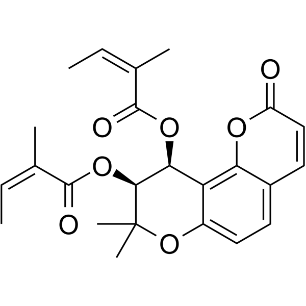 Praeruptorin B Chemical Structure Praeruptorin B (Synonyms: Praeruptorin D)