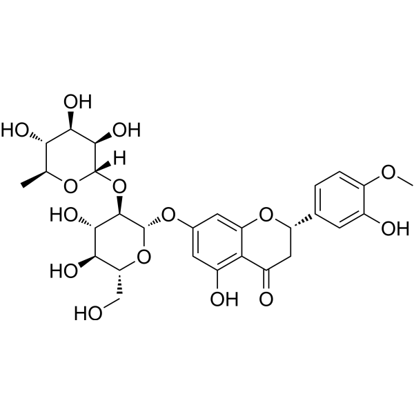 Neohesperidin (Standard) Chemical Structure Neohesperidin (Standard) (Synonyms: Hesperetin 7-O-neohesperidoside (Standard))