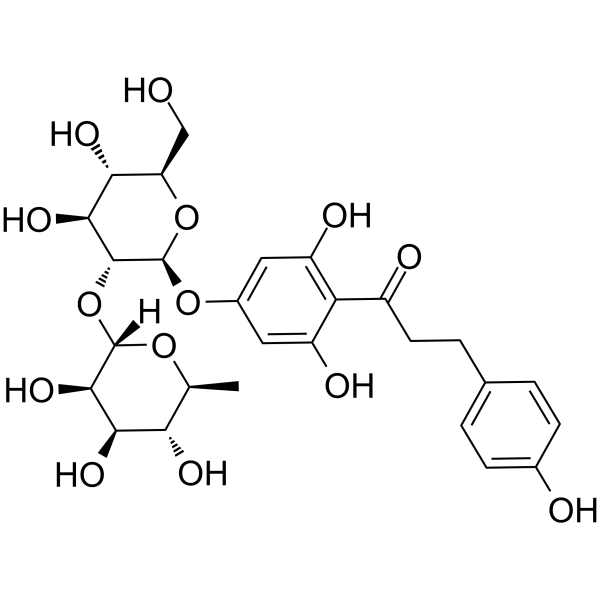Naringin Dihydrochalcone Chemical Structure Naringin Dihydrochalcone (Synonyms: 柚皮苷二氢查尔酮; Naringin DC)