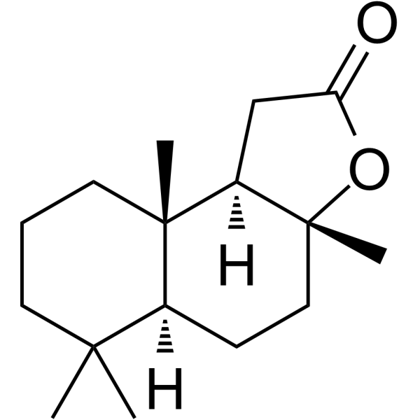 Sclareolide Chemical Structure Sclareolide (Synonyms: 香紫苏内酯)