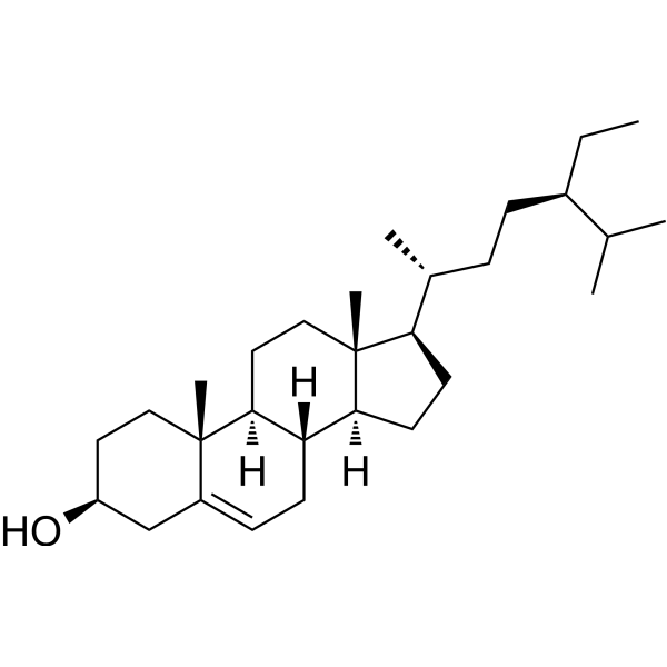 Beta-Sitosterol (purity>75%) Chemical Structure” alt=”Beta-Sitosterol (purity>75%) (Synonyms: β-Sitosterol (purity>75%); 22,23-Dihydrostigmasterol (purity>75%))” /> </div>
<p> <meta itemprop=