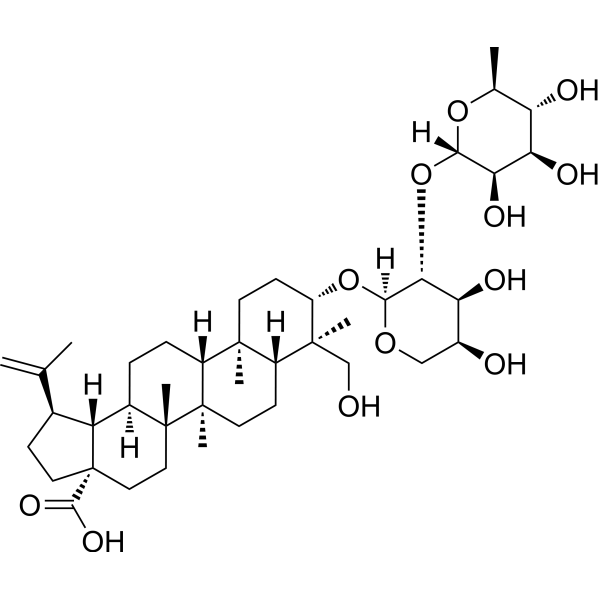 Pulchinenoside A Chemical Structure Pulchinenoside A (Synonyms: 白头翁皂苷A; Anemoside A3)