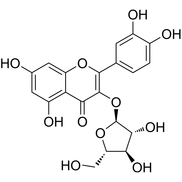 Avicularin (Standard) Chemical Structure Avicularin (Standard) (Synonyms: 扁蓄苷(标准品) ;蓄苷(标准品))