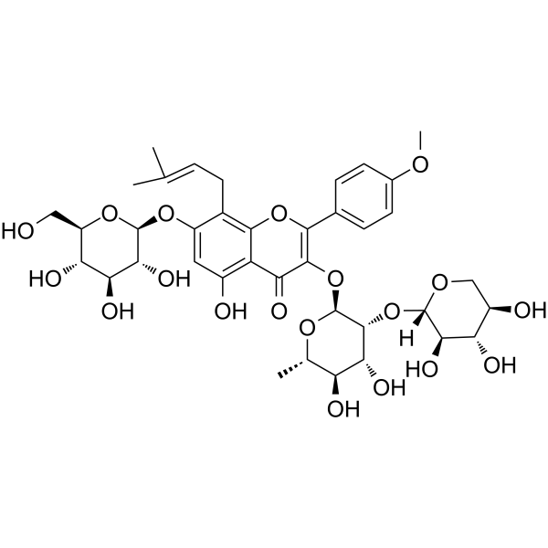Epimedin B Chemical Structure Epimedin B (Synonyms: 朝藿定B; Epmedin B)