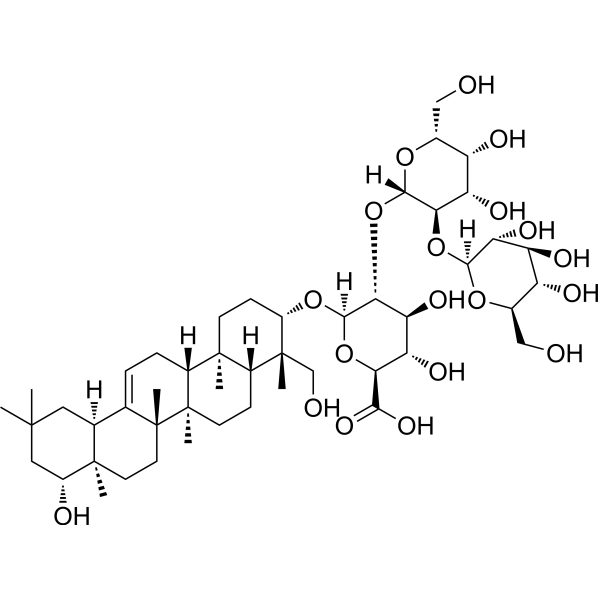 Soyasaponin Ba Chemical Structure Soyasaponin Ba (Synonyms: 大豆皂苷Ba)