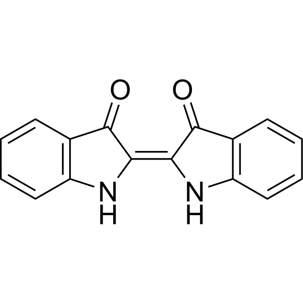 Indigo Chemical Structure Indigo (Synonyms: 靛青)