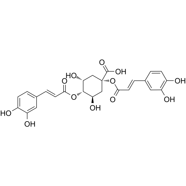 1,4-Dicaffeoylquinic acid Chemical Structure 1,4-Dicaffeoylquinic acid (Synonyms: 1,4-二咖啡酰奎宁酸; 1,4-DCQA)