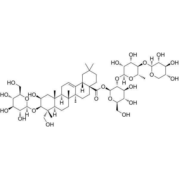 Polygalasaponin F Chemical Structure Polygalasaponin F (Synonyms: 瓜子金皂苷己)
