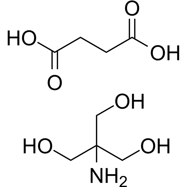 Succinic acid tromethamine Chemical Structure Succinic acid tromethamine (Synonyms: Wormwood acid tromethamine)