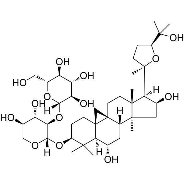 Astragaloside III Chemical Structure Astragaloside III (Synonyms: 黄芪皂苷III)