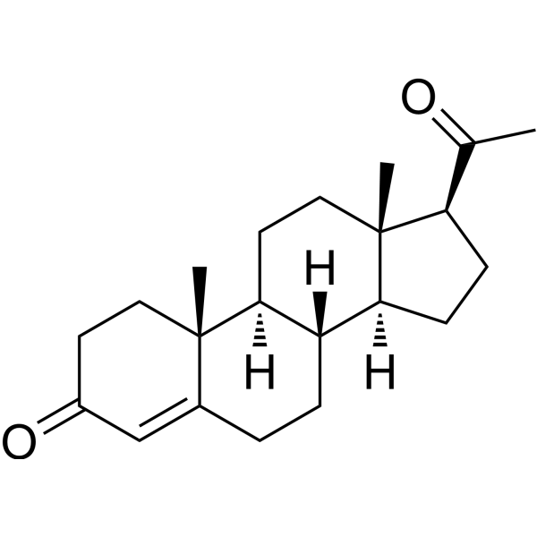 Progesterone (Standard) Chemical Structure Progesterone (Standard) (Synonyms: 黄体酮(标准品); Pregn-4-ene-3,20-dione (Standard))