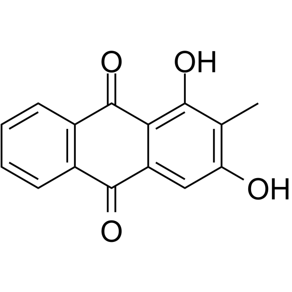 Rubiadin Chemical Structure Rubiadin (Synonyms: 茜草素)