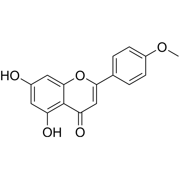 Acacetin (Standard) Chemical Structure Acacetin (Standard) (Synonyms: 5,7-Dihydroxy-4