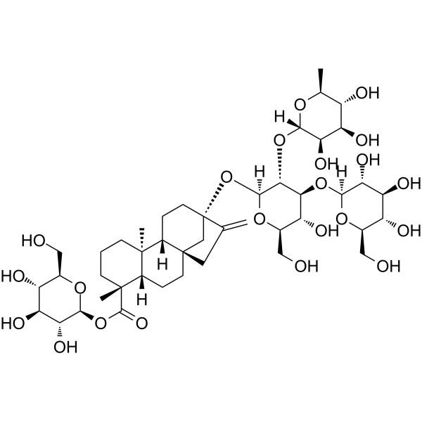 Rebaudioside C Chemical Structure Rebaudioside C (Synonyms: Dulcoside B)