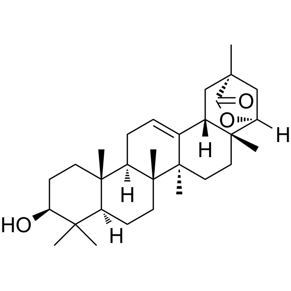 Wilforlide A Chemical Structure Wilforlide A (Synonyms: 雷公藤内酯甲; Regelide; Abruslactone A)