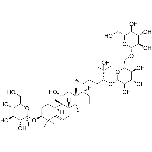 Mogroside III Chemical Structure Mogroside III (Synonyms: 罗汉果苷 III;罗汉果甜苷 III;罗汉果甙 III;罗汉果甜甙 III)