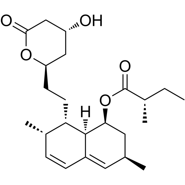 Lovastatin (Standard) Chemical Structure Lovastatin (Standard) (Synonyms: 洛伐他汀(标准品); Mevinolin (Standard))