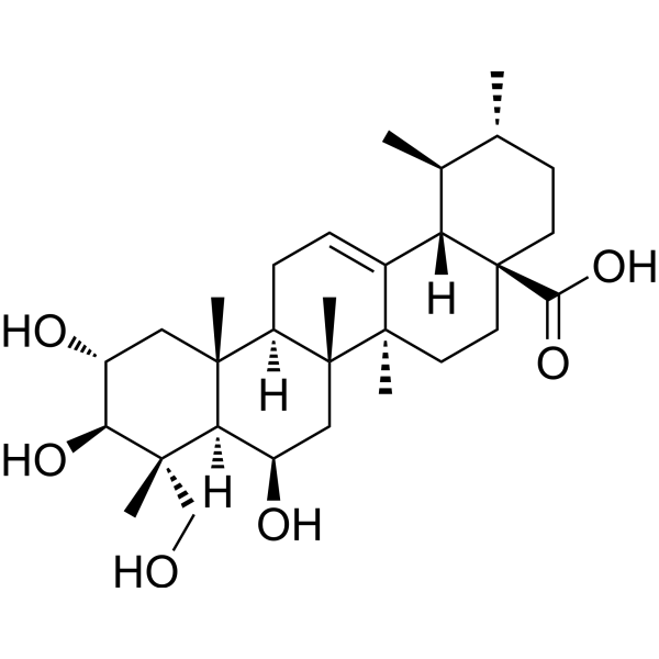 Madecassic acid (Standard) Chemical Structure Madecassic acid (Standard) (Synonyms: 羟基积雪草酸(标准品))