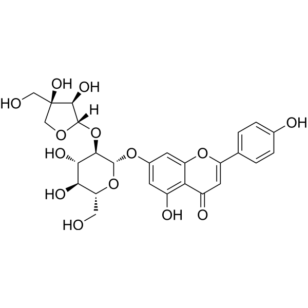 Apiin Chemical Structure Apiin (Synonyms: 芹菜甙)