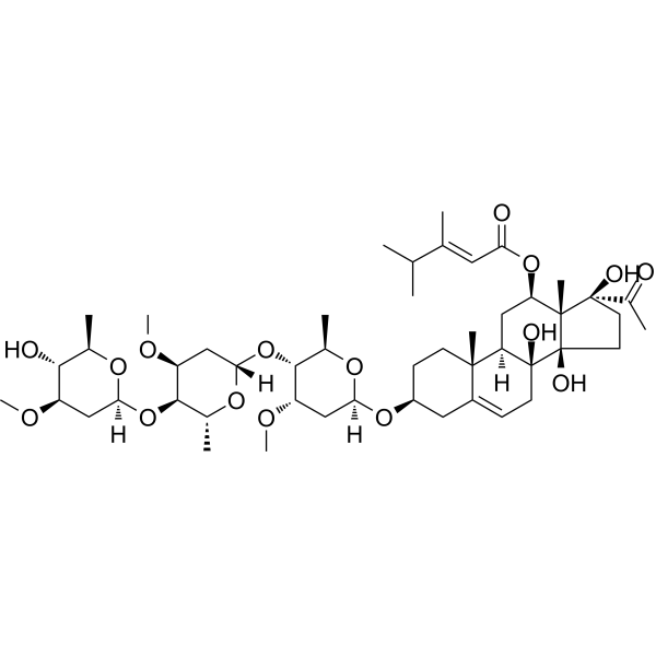 Otophylloside B Chemical Structure Otophylloside B (Synonyms: 青阳参苷元B)