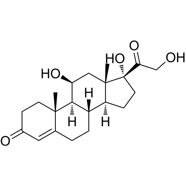 Hydrocortisone (Standard) Chemical Structure Hydrocortisone (Standard) (Synonyms: 氢化可的松(标准品); Cortisol (Standard))