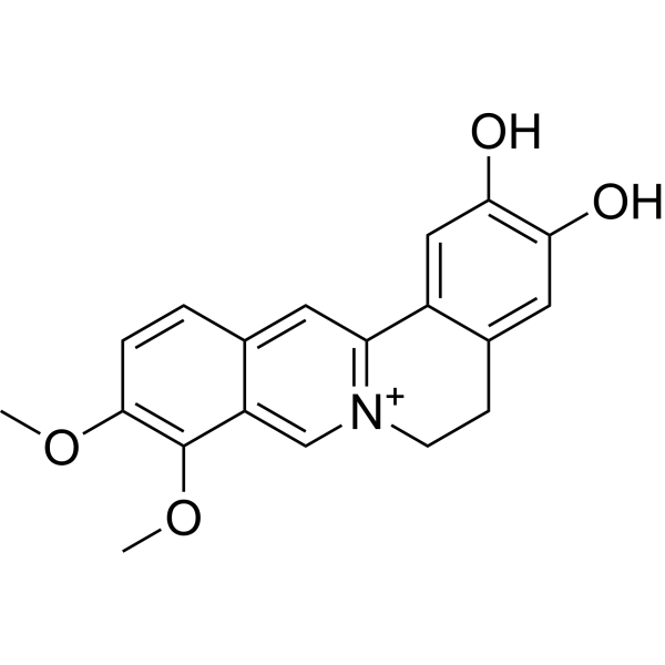 Demethyleneberberine Chemical Structure Demethyleneberberine (Synonyms: 去亚甲基小檗碱)