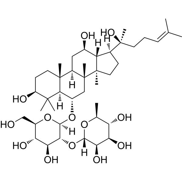 Ginsenoside Rg2 (Standard)                                          (Synonyms: Chikusetsusaponin I(Standard);  Panaxoside Rg2(Standard);  Prosapogenin C2 (Standard))