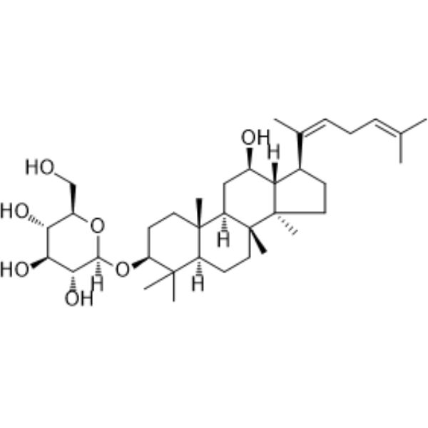 Ginsenoside Rh3 Chemical Structure Ginsenoside Rh3 (Synonyms: 人参皂苷 Rh3)