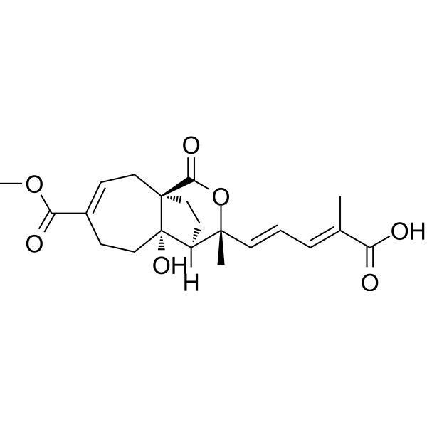 Pseudolaric Acid C Chemical Structure Pseudolaric Acid C (Synonyms: 土荆皮丙酸)
