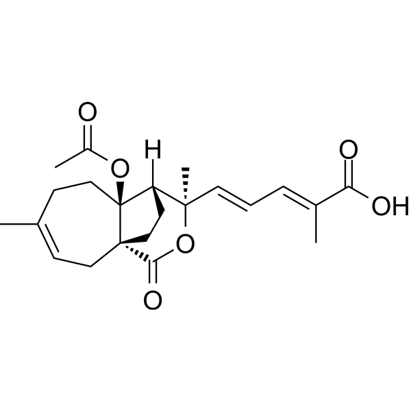 Pseudolaric Acid A Chemical Structure Pseudolaric Acid A (Synonyms: 土荆皮甲酸)