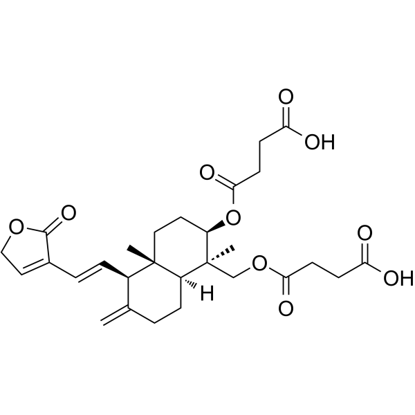 Dehydroandrographolide succinate                                          (Synonyms: 脱水穿心莲内酯琥珀酸半酯)