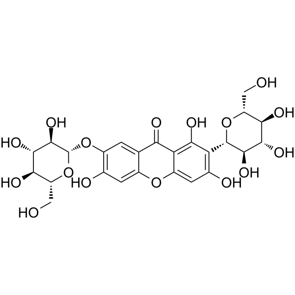 Neomangiferin Chemical Structure Neomangiferin (Synonyms: 新芒果苷)