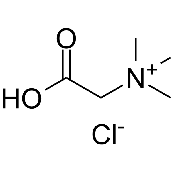Betaine chloride Chemical Structure Betaine chloride (Synonyms: 盐酸甜菜碱)