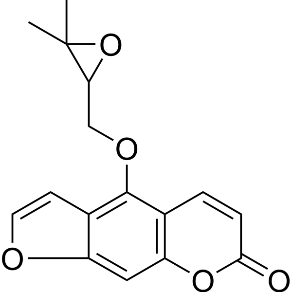 Oxypeucedanin Chemical Structure Oxypeucedanin (Synonyms: 氧化前胡素)