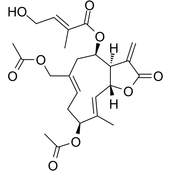 Eupalinolide B Chemical Structure Eupalinolide B (Synonyms: 野马追内酯B)
