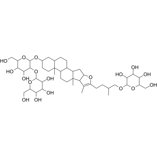 Anemarsaponin B Chemical Structure Anemarsaponin B (Synonyms: 知母皂苷 B)