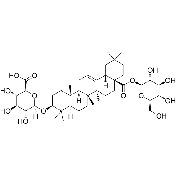 Chikusetsusaponin Iva Chemical Structure Chikusetsusaponin Iva (Synonyms: 竹节人参皂苷 IVA; Calenduloside F)