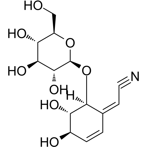 Lithospermoside Chemical Structure Lithospermoside (Synonyms: 紫草氰苷; Griffonin)