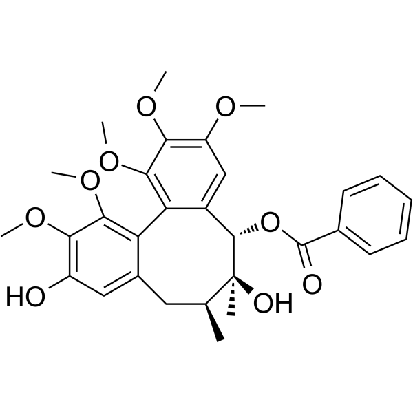 Schisantherin E Chemical Structure Schisantherin E (Synonyms: Schizantherin-E)