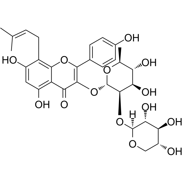 Ikarisoside F Chemical Structure Ikarisoside F (Synonyms: Ikarisoside-F; Icarisoside-F)