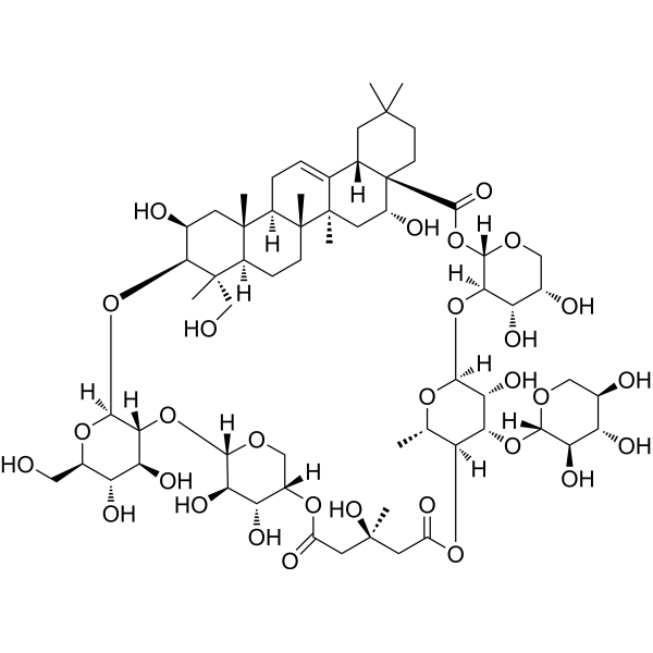 Tubeimoside II Chemical Structure Tubeimoside II (Synonyms: 土贝母苷乙; Tubeimoside-B)