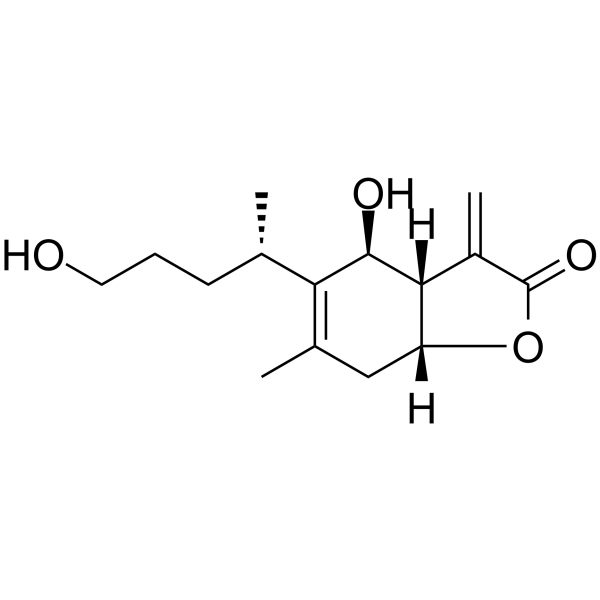 Britannilactone Chemical Structure Britannilactone (Synonyms: Desacetylinulicin)