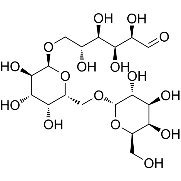 Manninotriose Chemical Structure Manninotriose (Synonyms: 甘露三糖)