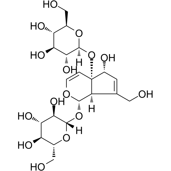 Melittoside Chemical Structure Melittoside (Synonyms: 蜜力特苷;蜜利特苷)