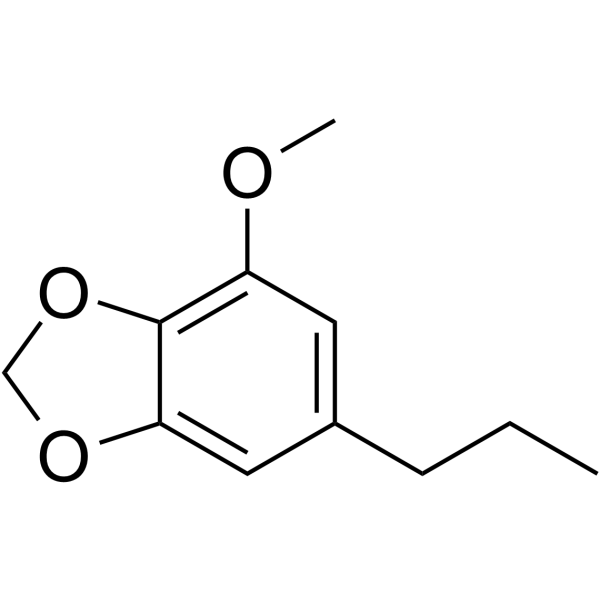 Dihydromyristicin Chemical Structure Dihydromyristicin